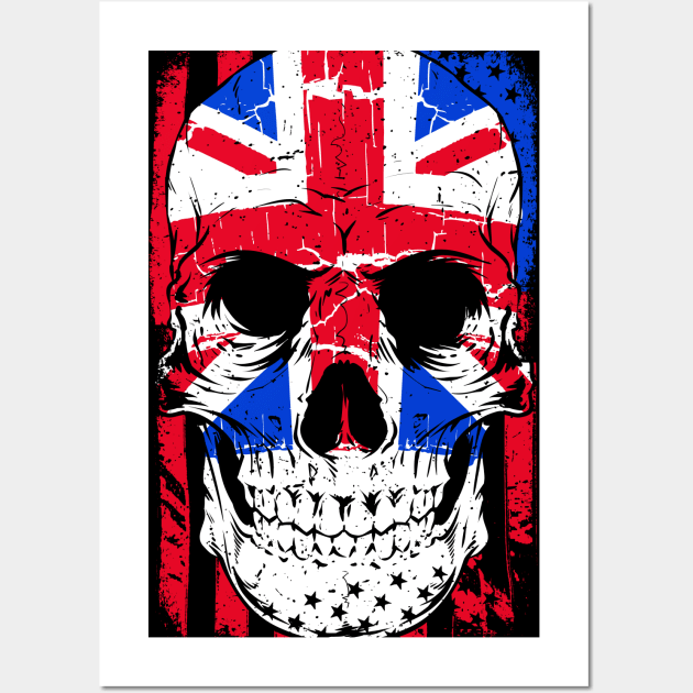 Flag Mask Skull Wall Art by machmigo